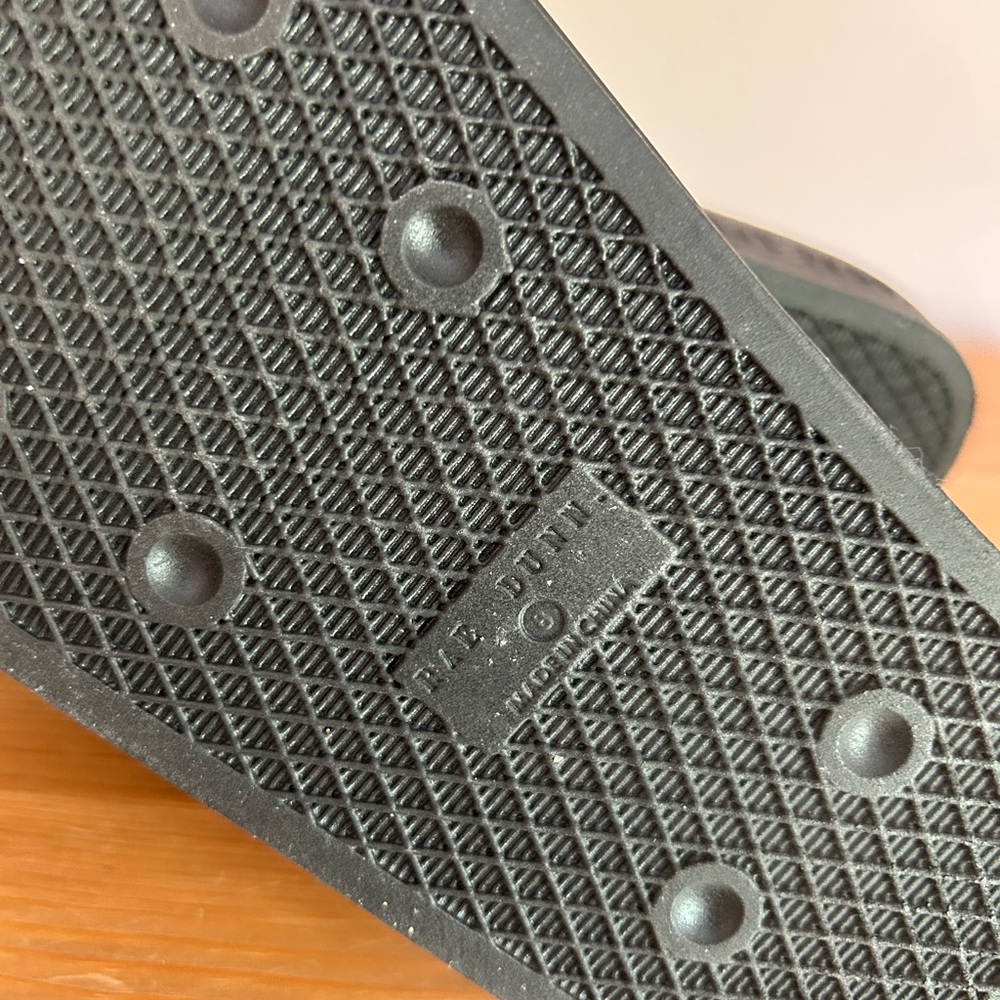 Rae Dunn Black Good Vibes Slide Sandals - Picture 11 of 15